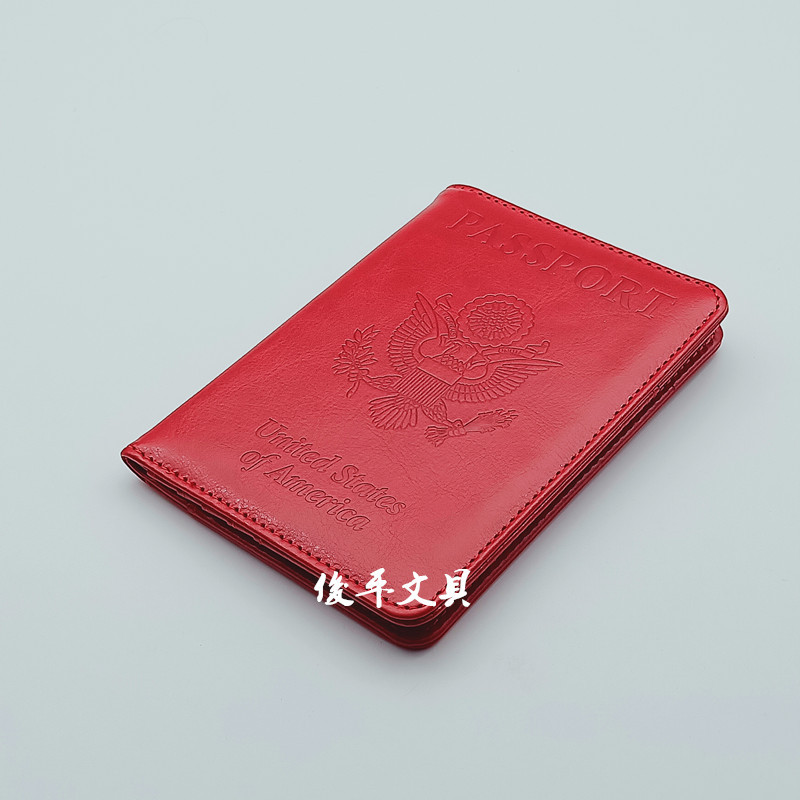 RFID passport cover PU travel passport card holder multifunctional and practical foldable document holder passport
