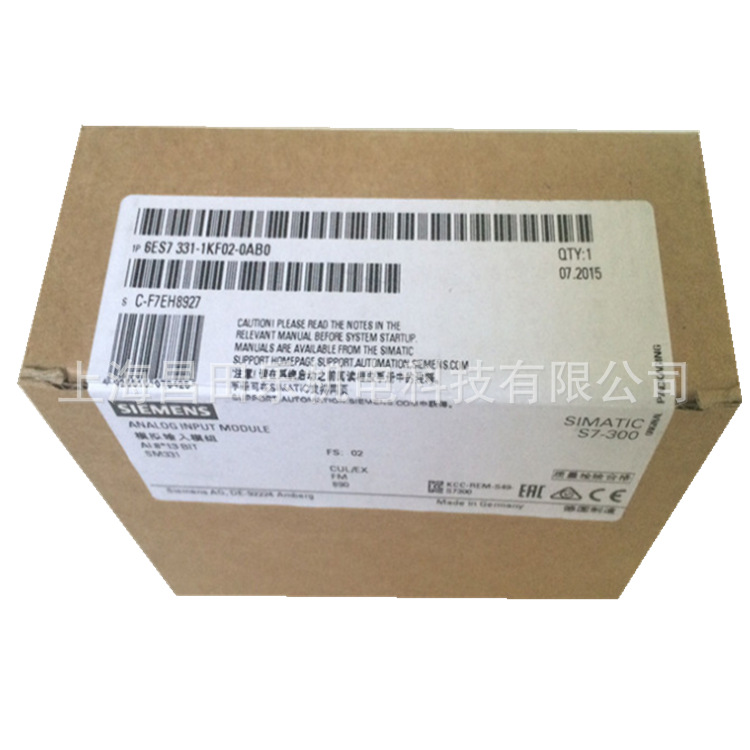 西门子模拟量输入PLC模块6ES7331-1KF02-0AB0全新全新 现货