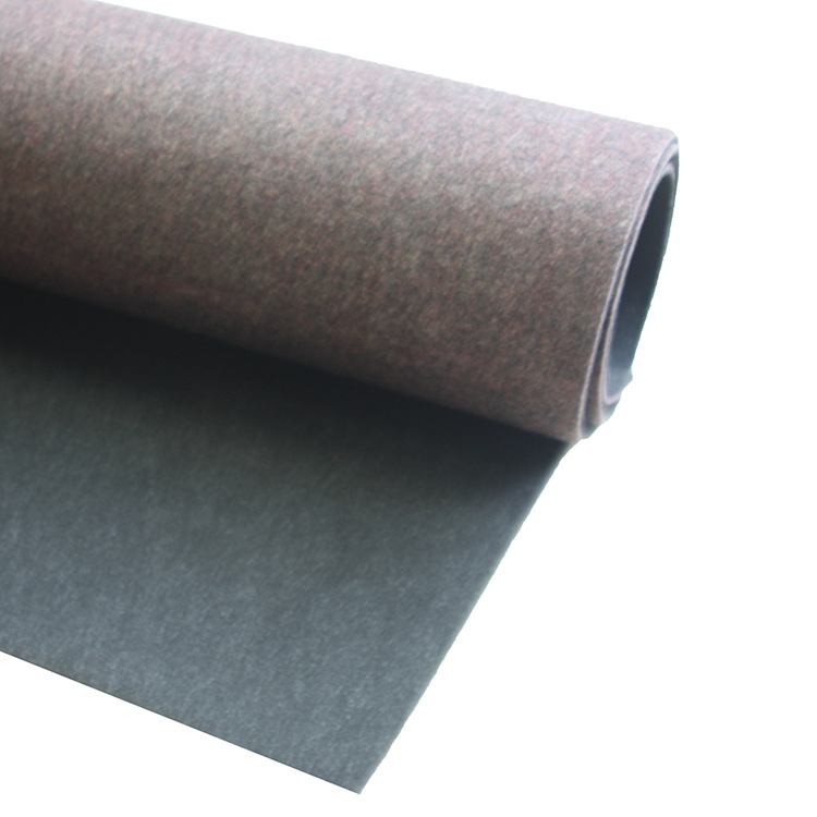 厂家供应黑色双层复合高级汽车行李箱毡 涤纶无纺布行李箱内衬布