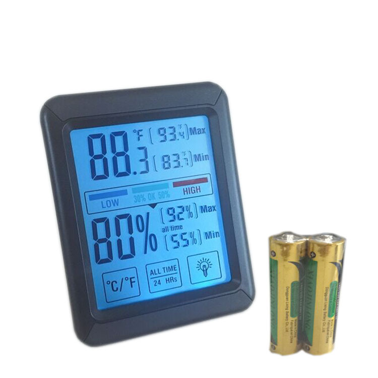 新品 高精度触屏电子温湿度计 家居办公室数字显示温湿度计