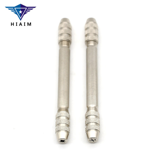 Textured double-headed hand drill, manual hole drill, Wenwan woodworking drill, hole punch, double-headed lock