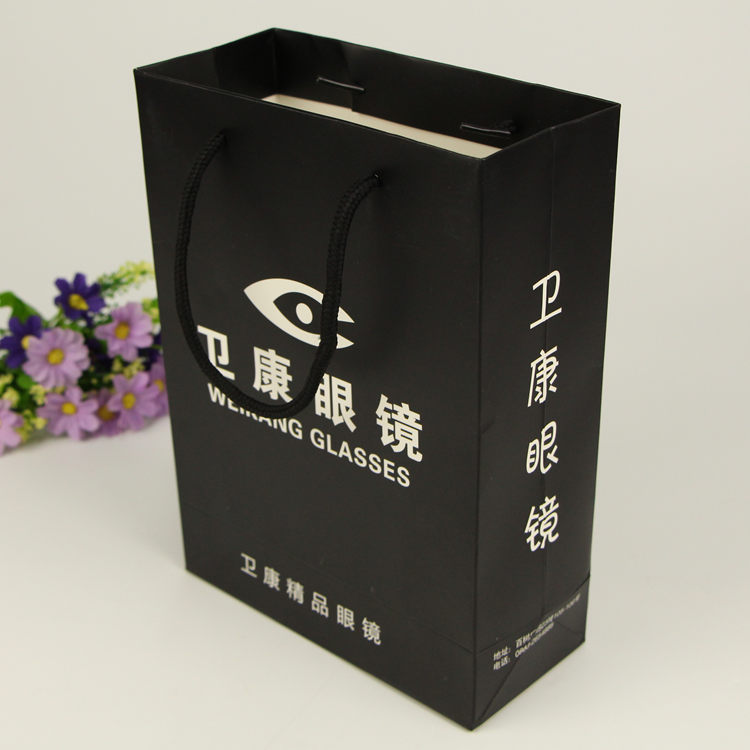 纸袋定做通用平口礼品袋印刷logo宣传广告白卡折叠手提袋定制
