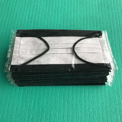 厂价直销炫酷款黑白三层四层加厚活性炭一次性口罩物美价廉