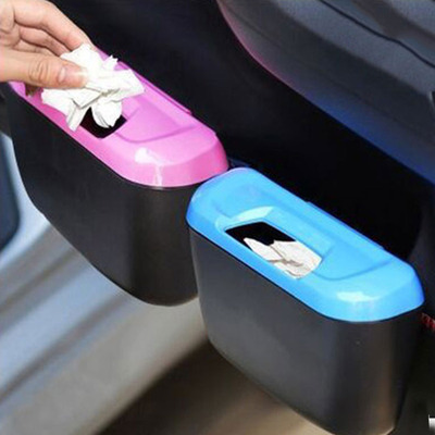 创意汽车车载挂式垃圾桶 汽车迷你车载纸篓 车用侧边多功能垃圾桶