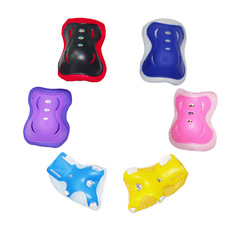 Children's protective gear set of 6 pieces (knee pads, elbow pads, wrist guards) for roller skating, cycling, skiing, skateboarding, and bike sports