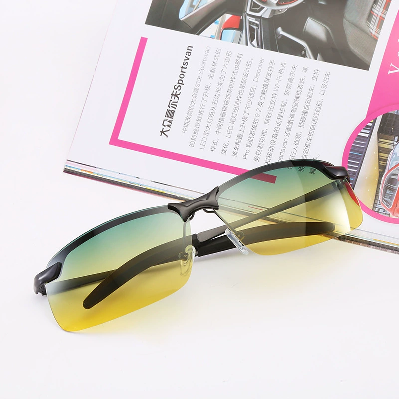 Очки 3043 двухцветныеpolarized солнечные для мужчин и женщин, специальные ночные видения очки для вождения, дневная и ночная защита глаз, велоспорт