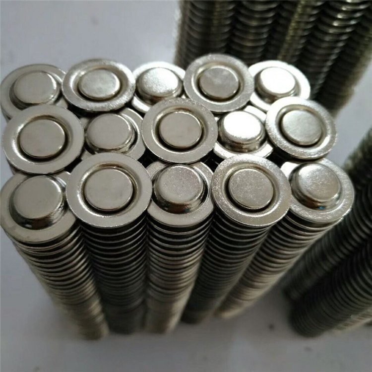 供应帽子形状单磁底托强力圆形磁性胸牌TC组件