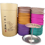 96盘檀香盘香沉香玫瑰香薰卫生香家用厕所花香4小时混装盘香