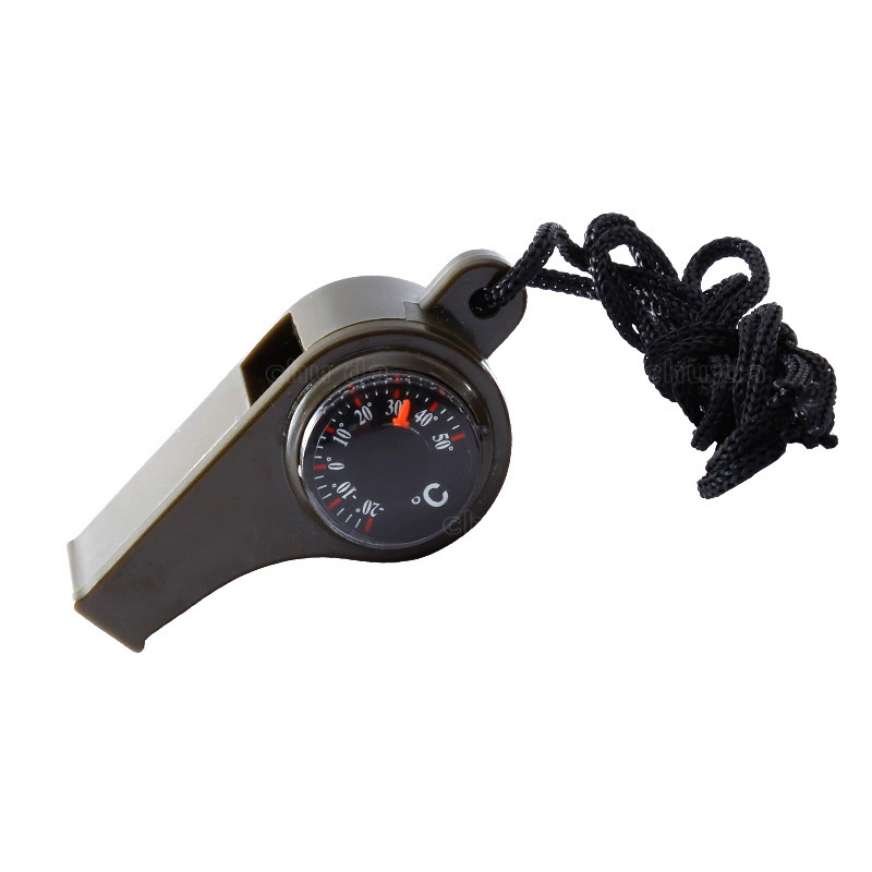 Chuda Travel universal handheld whistle, plastic thermometer