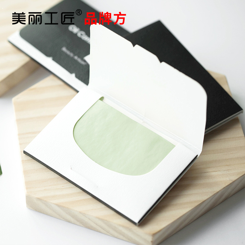 Beautiful craftsman Japan face Oil absorbing paper 100 Zhang Natural hemp Green Tea Oil control refreshing men and women currency