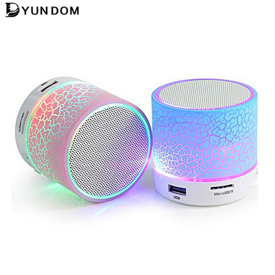 新款A9炫光裂纹蓝牙音箱 迷你便携LED低音炮U盘插卡音响通用型|ms