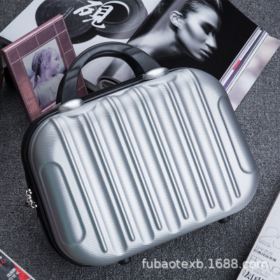 Makeup box 14 fashion stripe Cosmetic portable Travel bags A generation of fat Customizable logo