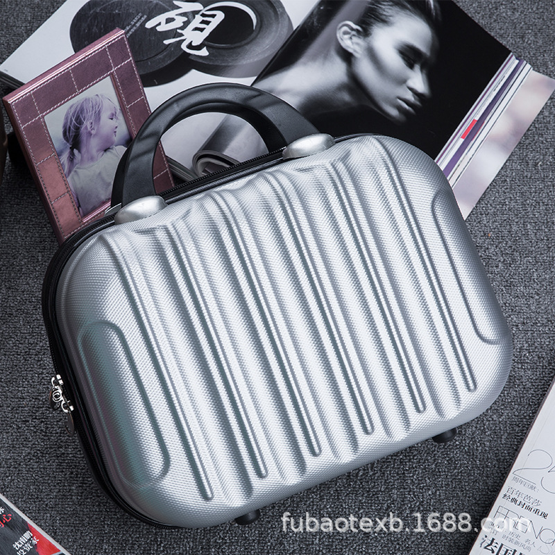 Makeup box 14 fashion stripe Cosmetic portable Travel bags A generation of fat Customizable logo