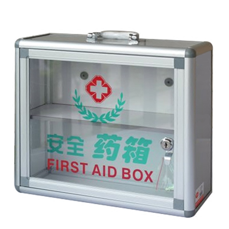 Fábrica directa de aleación de aluminio montado en la pared caja de primeros auxilios caja de almacenamiento caja médica traje
