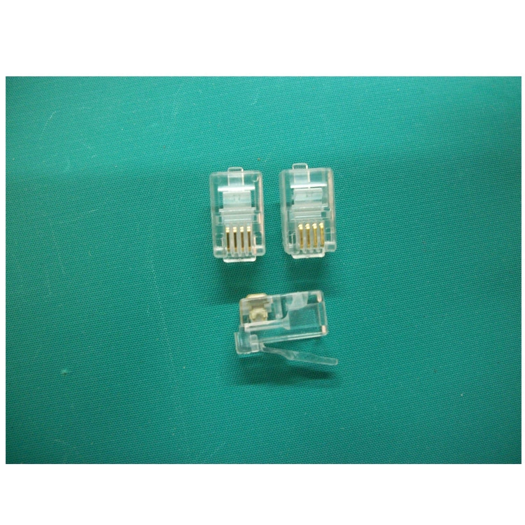 Поставка RJ45 сетевой кристалл-коннектор 8P2C металлический неэкранированный 8-жильный RJ45 для компьютера/широкополосного соединения