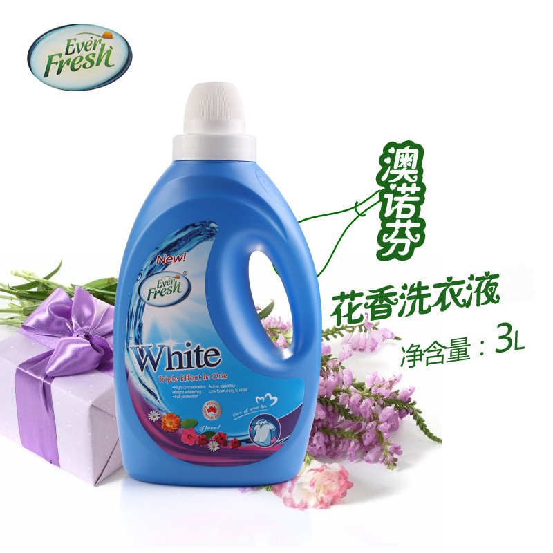 Aonofen 3 리터 꽃 향기 세탁 세제 호주에서 수입 손 세탁기는 오래 지속되는 향기 풀 박스 배치를 띄우기 쉽습니다.