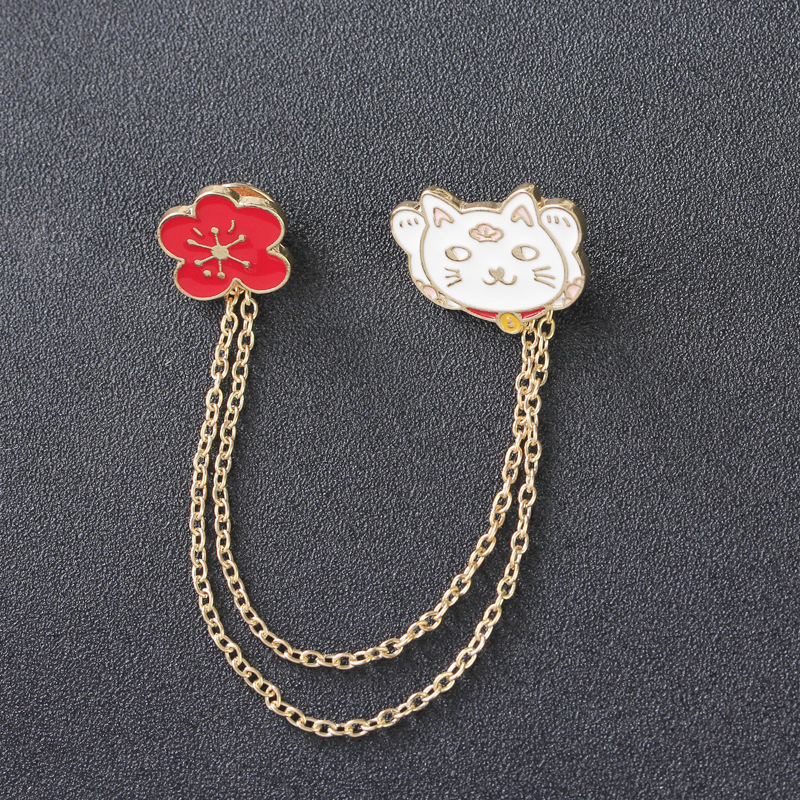 Fashion Cartoon Cute Lucky Cat Alloy Brooch display picture 9