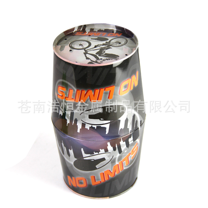 【现货】厂家热销 异形铁盒 食品罐 桶式铁盒 大小可订制