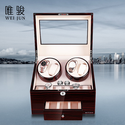 摇表器防磁静音机械自动上链盒上弦器手表盒摇表器现货厂家直销|ru