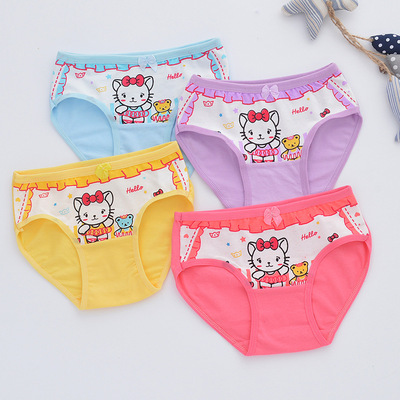 Revitalizing Children&#39;s underwear girl Cotton briefs Children's bread pants A generation of fat