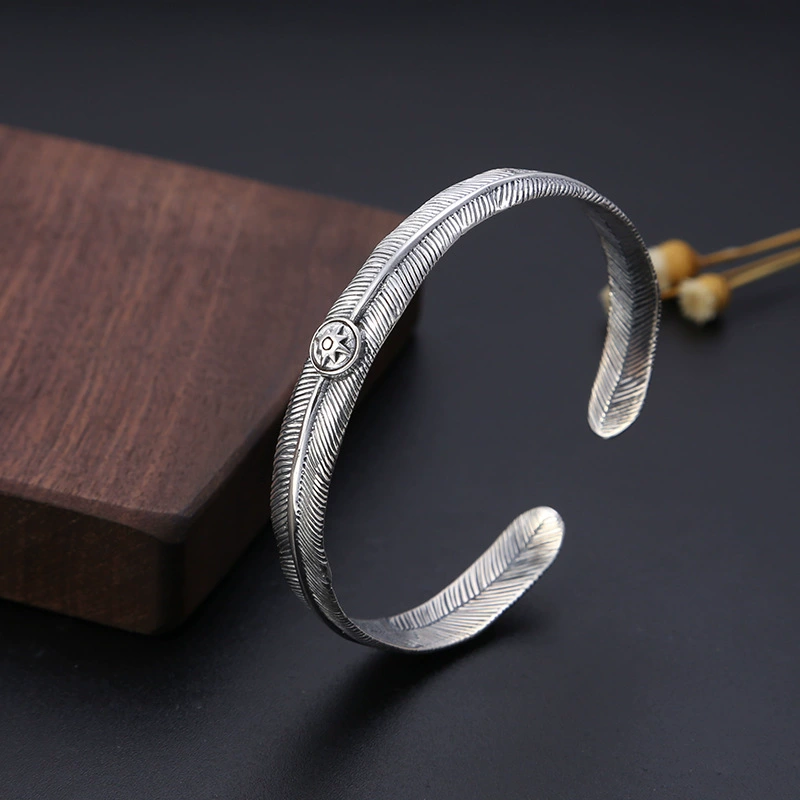 Retro accessory, small trend bracelet solar-powered, wholesale, silver 925 sample