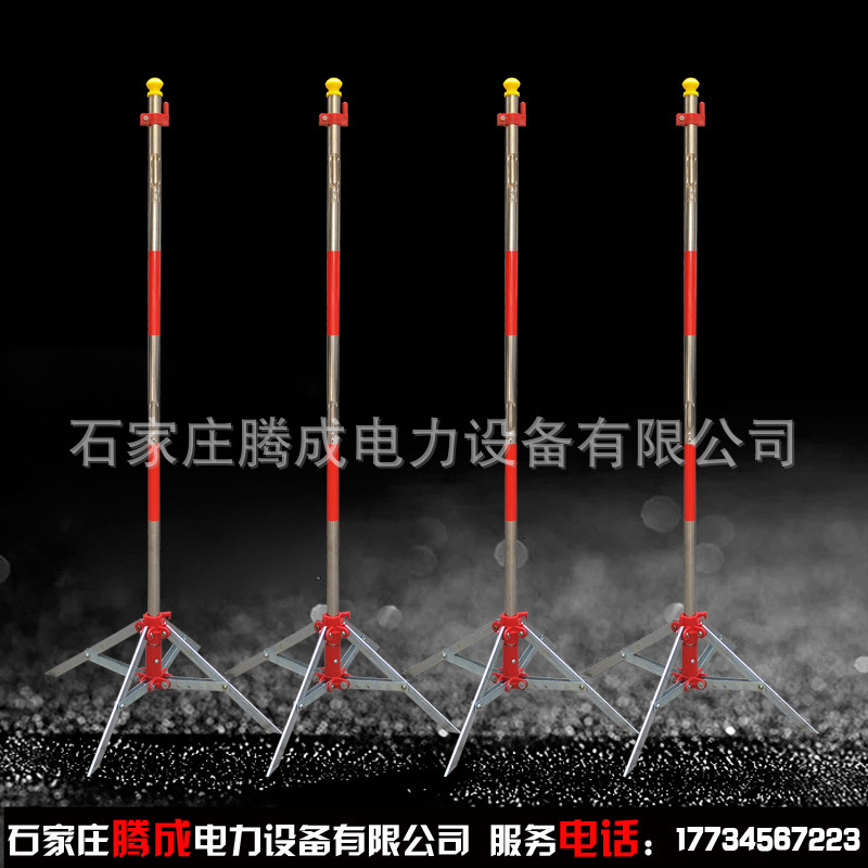 不锈钢四角可伸缩支架 电力施工安全围网围栏 安全网支架