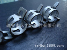 Factory wholesale galvanized 65 manganese steel belt elastic clamp Dacrometal black tubing clamp Q673 car throat clamp