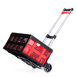 Shunhe Trolley Foldableable Portable Grocery Shopping Cart Household Luggage Car Load Fw-90Sna