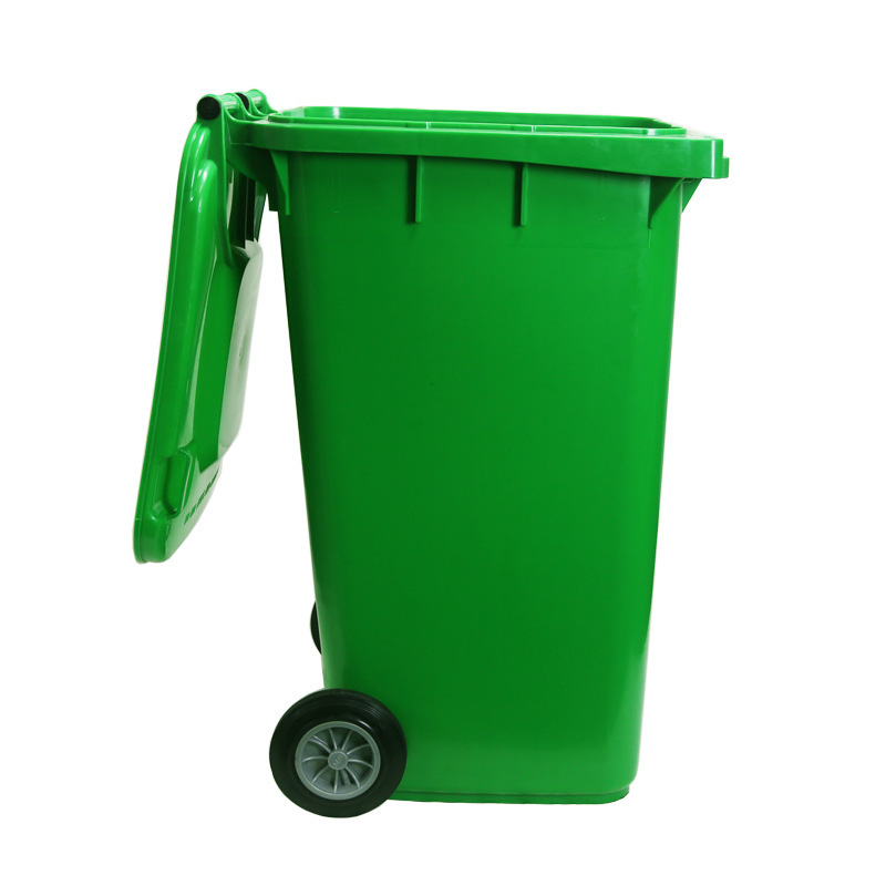 【百塑】直销大型户外清洁垃圾桶360L升移动废物塑料环卫垃圾桶