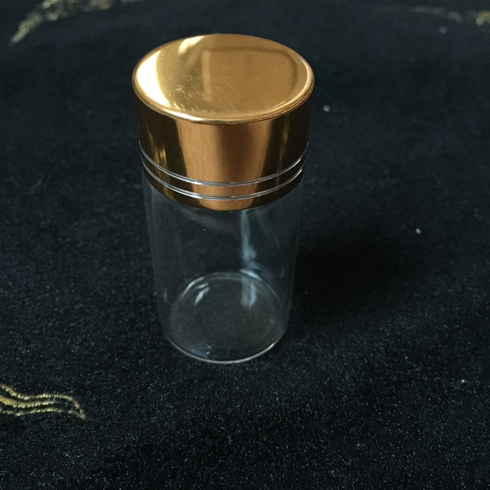 3060金盖25ml瓶 5克装沉香烟签瓶 烟丝礼盒透明玻璃瓶保健品瓶