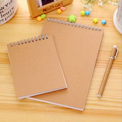 Brown Kraft Paper Bound Notebooks, Blank Sketchbooks, Pencil Sketch and Doodle Journals, Minimalist Aesthetic Notebooks, Draft Books