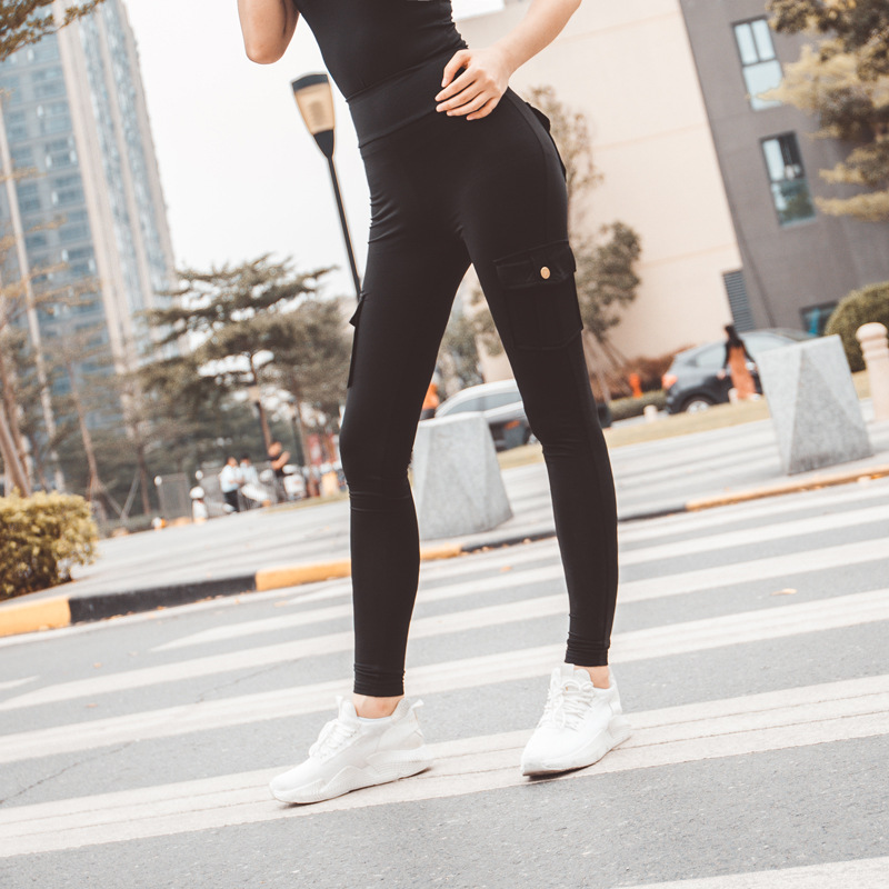 autumn and winter elastic slim high waist breathable sports pants  NSSU13238