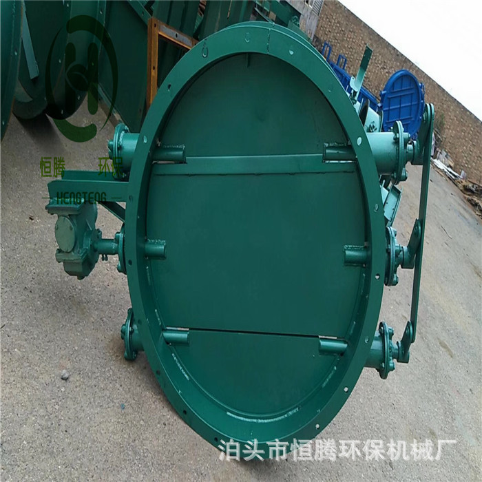 手动蝶阀除尘翻板蝶阀圆板调风阀烟道管道挡板风门冷风阀500风阀