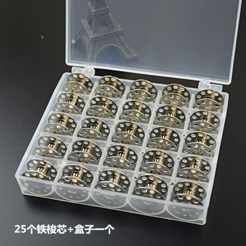 跨境缝纫机配件塑料金属梭心锁芯 家用缝纫机多功能梭芯铁线芯