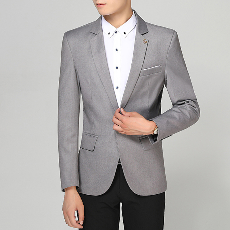 Chaqueta de traje de hombre de negocios juvenil slim fit traje pequeño traje casual traje de boda traje de hombre