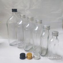 热销保健酒瓶 透明玻璃 200ML白酒瓶  厂家批发密封饮料