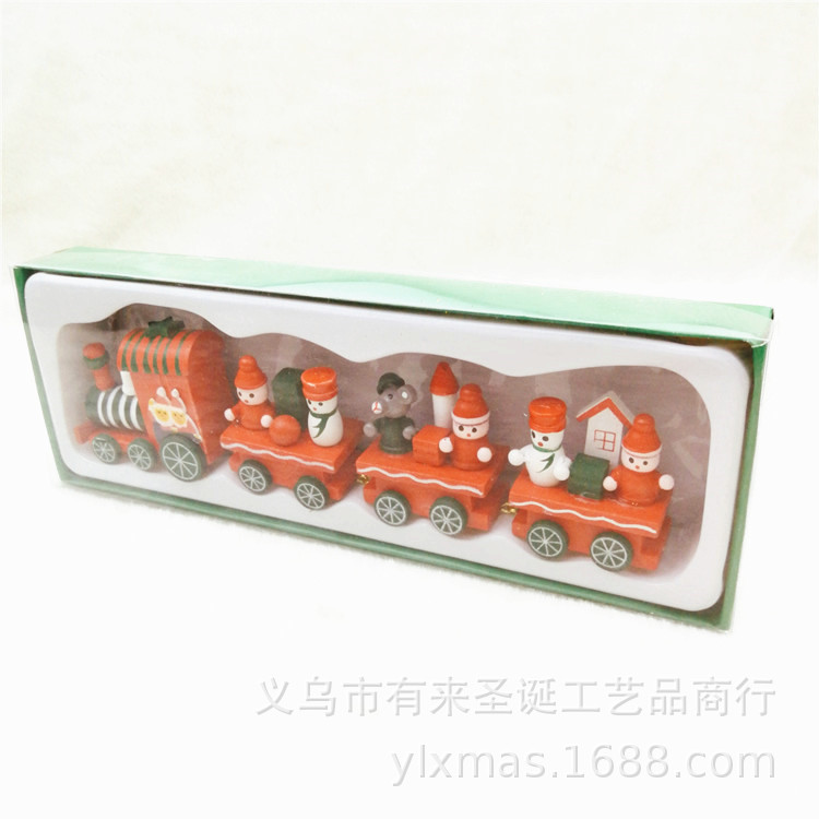 圣诞用品 2018新款小火车 圣诞节装饰品 圣诞节摆件