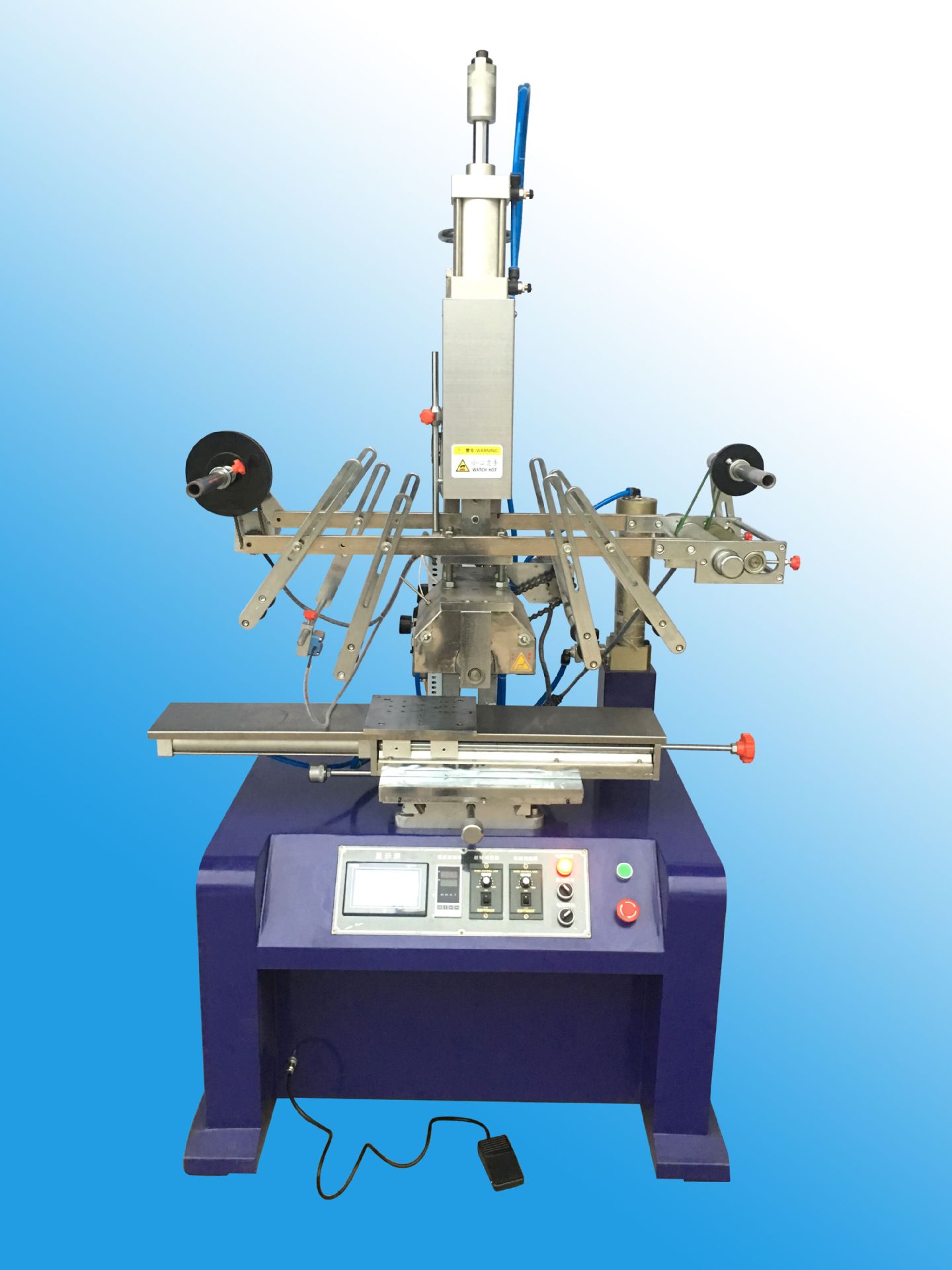 滚筒热转印机 自动触摸屏烫金机 PLC热转印机全自动