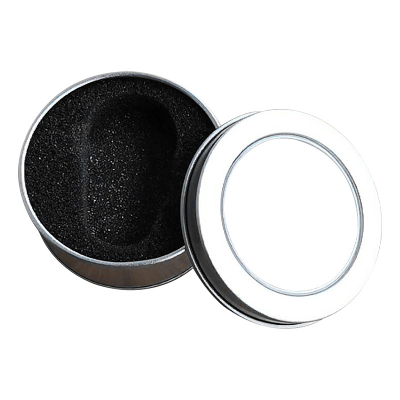 专业生产金属包装盒65*25传感器包装盒 定位追踪器包装盒马口铁盒