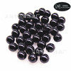 Factory direct selling black plastic beads PS plastic beads black small hole beads 4-14mm beaded material