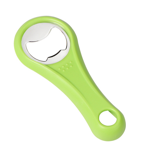 Factory direct sales portable beer soda bottle opener stainless steel plastic multifunctional bottle opener kitchen gadget