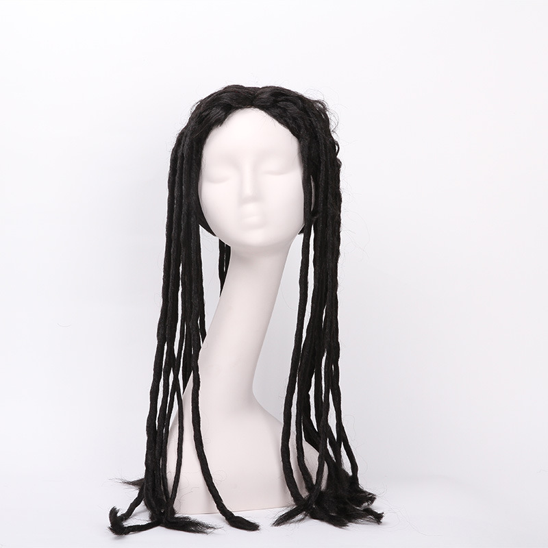 Newlook IMG - 1377 moda negra nueva peluca de trenza larga peluca de vacaciones