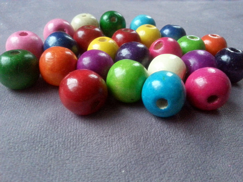 Factory Direct Sales Rainbow Beads Weighing by Weight Loose Bead Accessories Creative DIY Wooden Beads Chinese Knot Material Wholesale