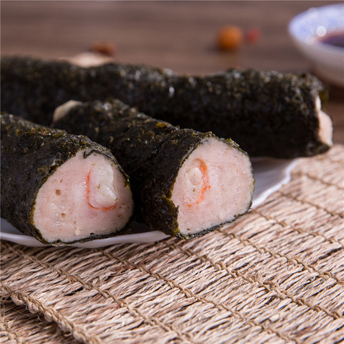 Hot pot restaurant Cantonese style refreshments crab sticks and seaweed rolls sushi frozen food 4 packs wholesale and retail