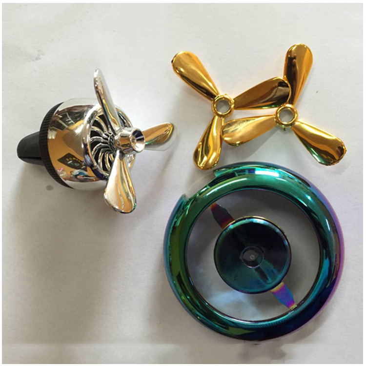 汽车出风口香水夹电镀加工 颜色齐全空军二号香薰创意风扇可加工