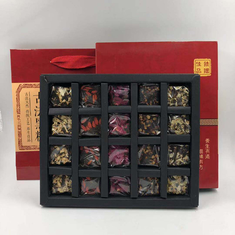 Yunnan Black sugar Brown sugar ginger rose Jujube Sugar cane manual Independent 20 Gift box packaging wholesale
