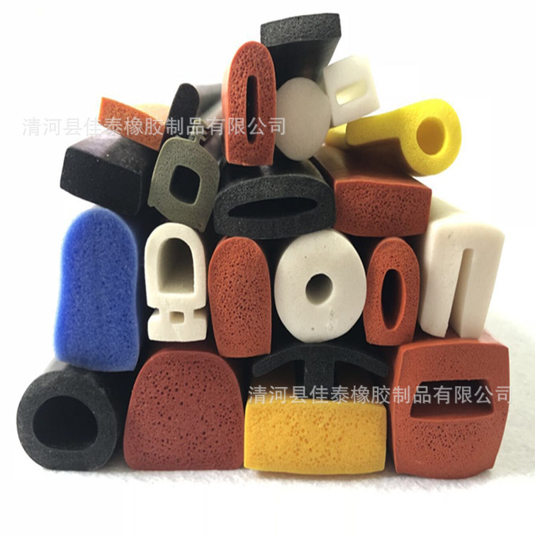 硅胶发泡（海绵）方型密封条 硅胶圆形密封条 耐高温硅橡胶密封条
