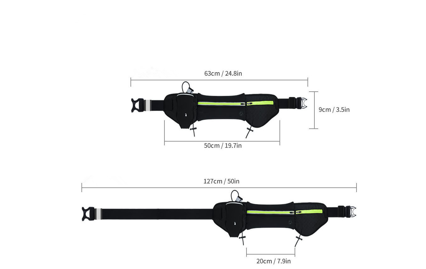水壶腰包男女式水壶运动腰包潜水料防盗马拉松腰包防水透气腰包