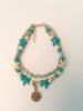 Accessory, turquoise beach ankle bracelet from pearl