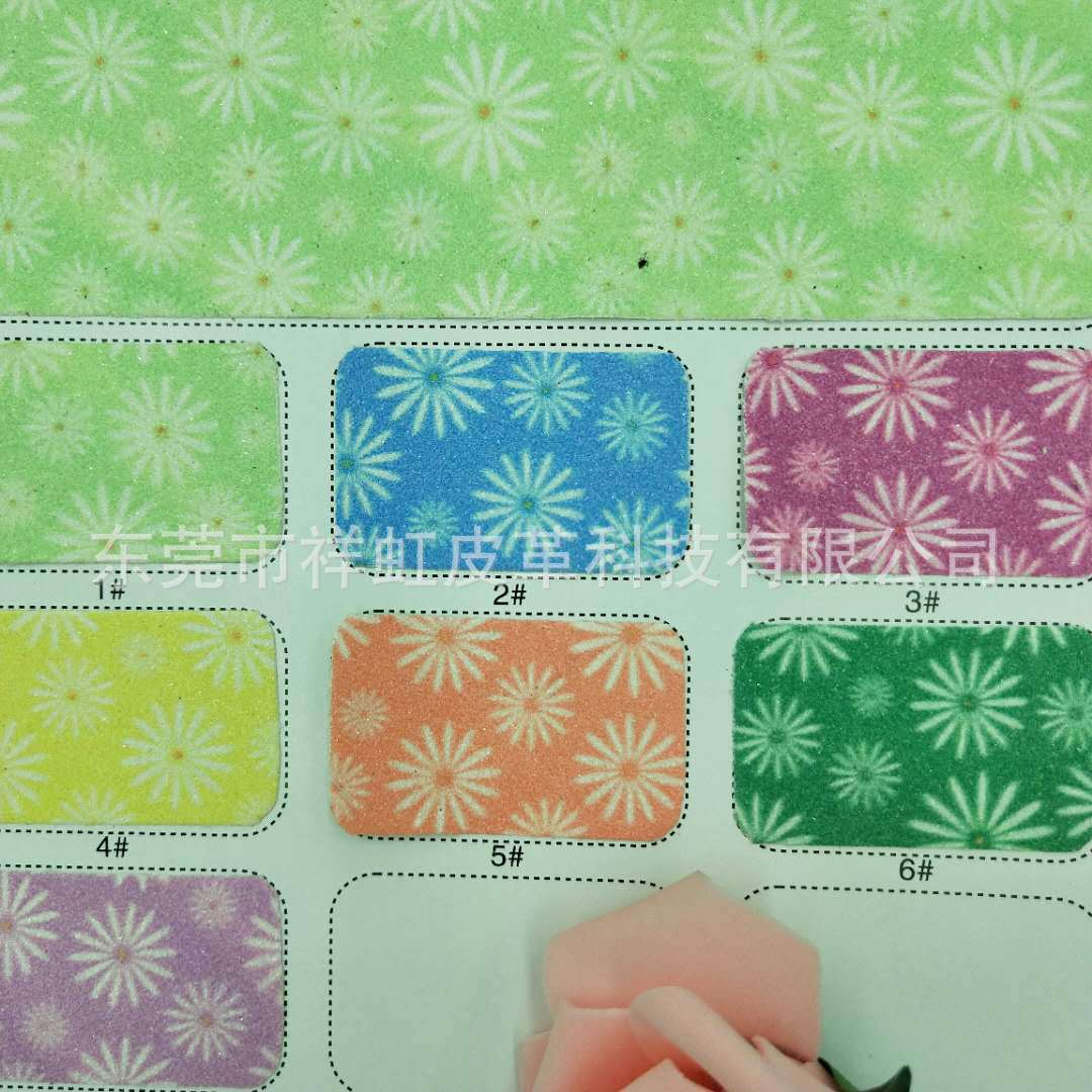 雾面印花格利特人造革PU金葱细粉格丽特手袋饰品酒店装饰工厂直销